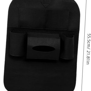 Car Backseat Organizer Bag Durable Storage for Phones Wallets and Umbrellas Easy Install Auto Backseat Storage for Long Journeys and Family Trips - Image 2